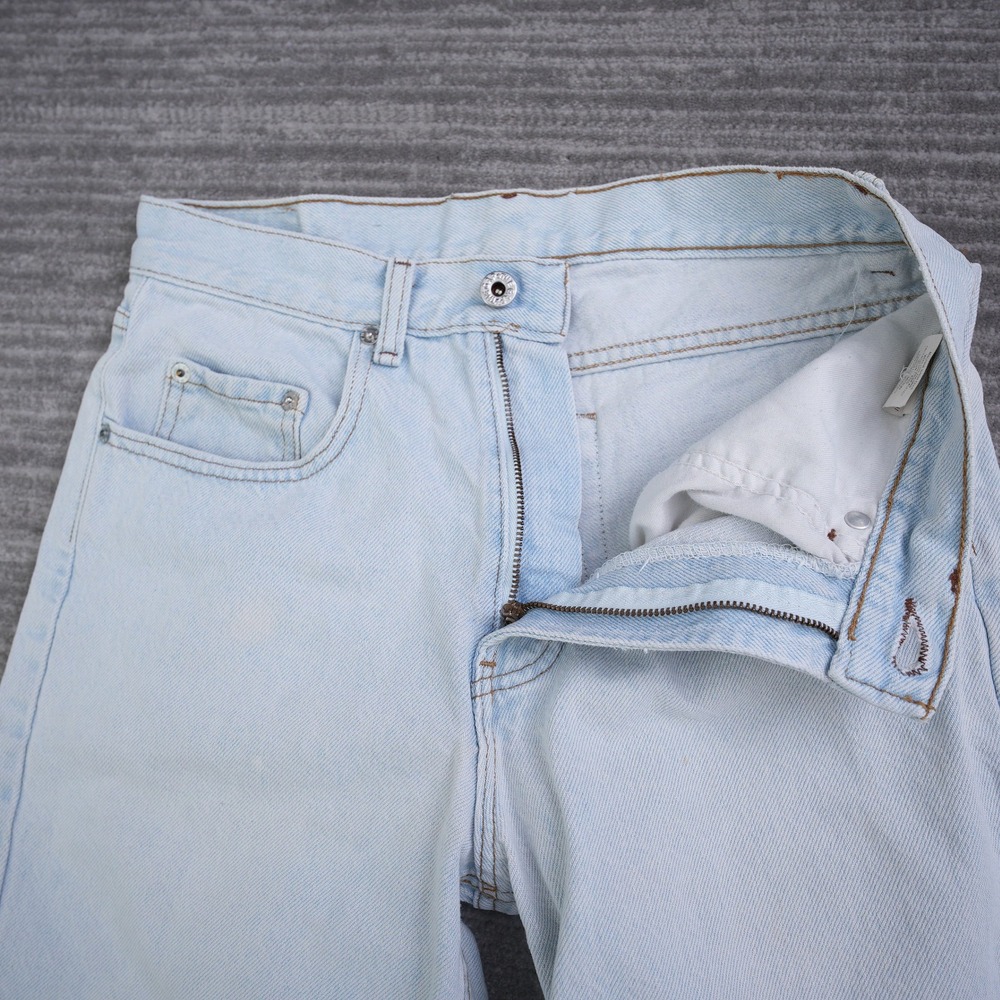 Vintage Gap Easy Fit Denim Shorts Mens 30 (29x9) Light Blue Made in USA Cotton - Picture 8 of 10